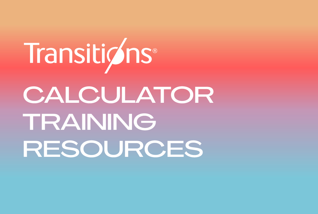 Transitions Business Calculator Training Resources